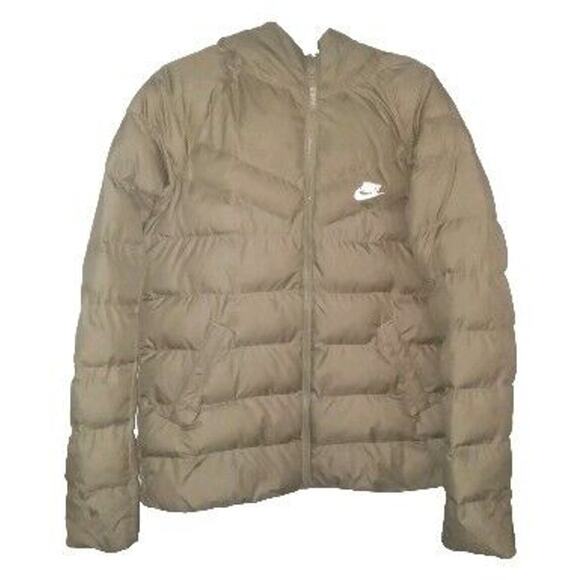 Nike Sportswear Youth Unisex Olive Green Puffer Jacket XL 939554-222 Outdoors